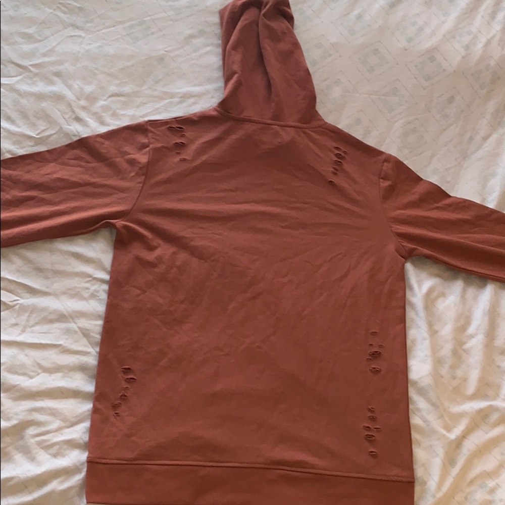 Cut Out Ripped Peach Jacket - Picture 3 of 4
